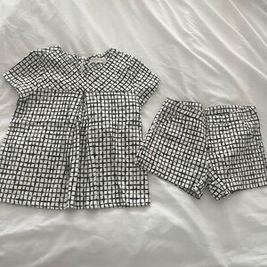 Girls checkered set
